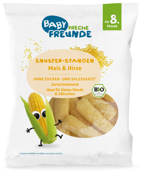 Freche Freunde BIO Knusper-Stangen Mais & Hirse