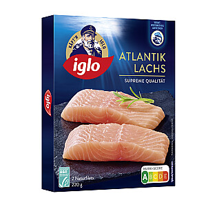 Iglo Atlantik Lachs Naturfilets