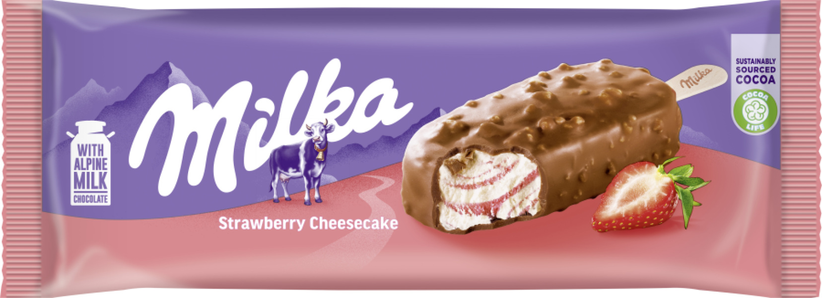 Milka Strawberry Cheesecake Stick