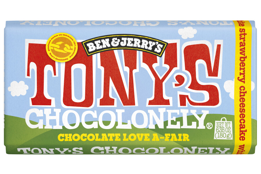 Tony's Chocolonely Strawberry Cheesecake