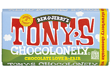 Tony's Chocolonely Strawberry Cheesecake