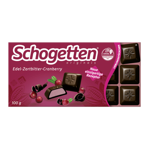 Schogetten Edel Zartbitter Cranberry