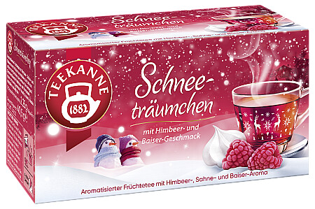 Teekanne Früchtegarten Früchtetee Schneeträumchen