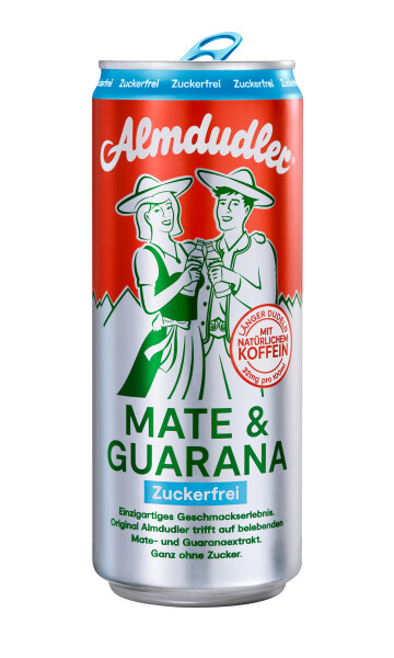 Almdudler Mate & Guarana zuckerfrei 