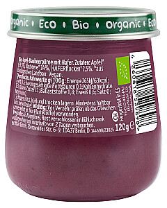Freche Freunde Bio Gläschen Abendbrei Apfel, Blaubeere mit Hafer