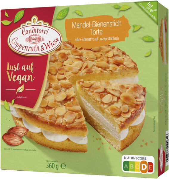 Coppenrath & Wiese Lust auf Vegan Mandel-Bienenstich Torte