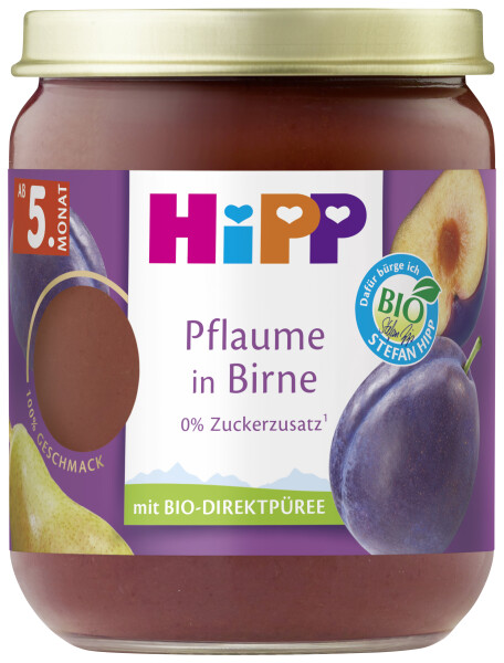 Hipp Pflaume in Birne