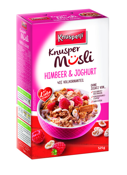 Knusperli Himbeer & Joghurt Knuspermüsli