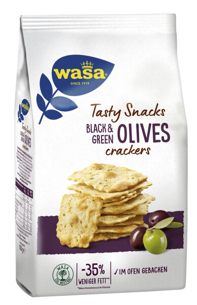Wasa Tasty Snacks Oliven Crackers