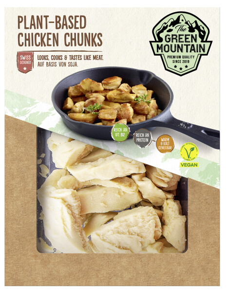 The Green Mountain Chicken Chunks plant based