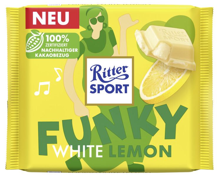 Ritter Sport White Lemon