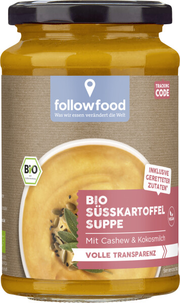 Rettergut Bio Suppe Süsskartoffel Cashew Kokos