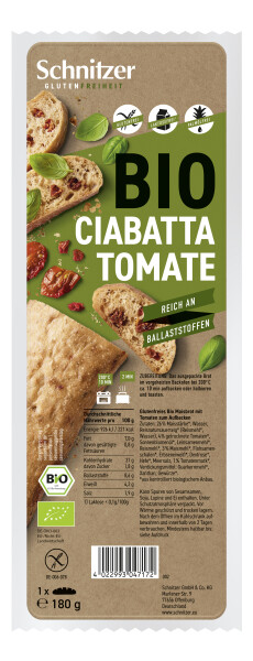 Schnitzer Bio Ciabatta Tomate Glutenfrei