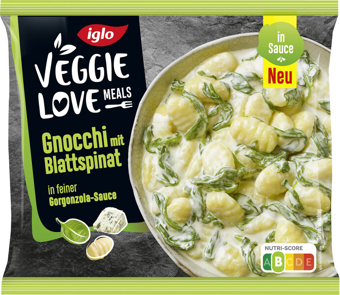 Iglo Veggie Love Meals Gnocchi mit Blattspinat