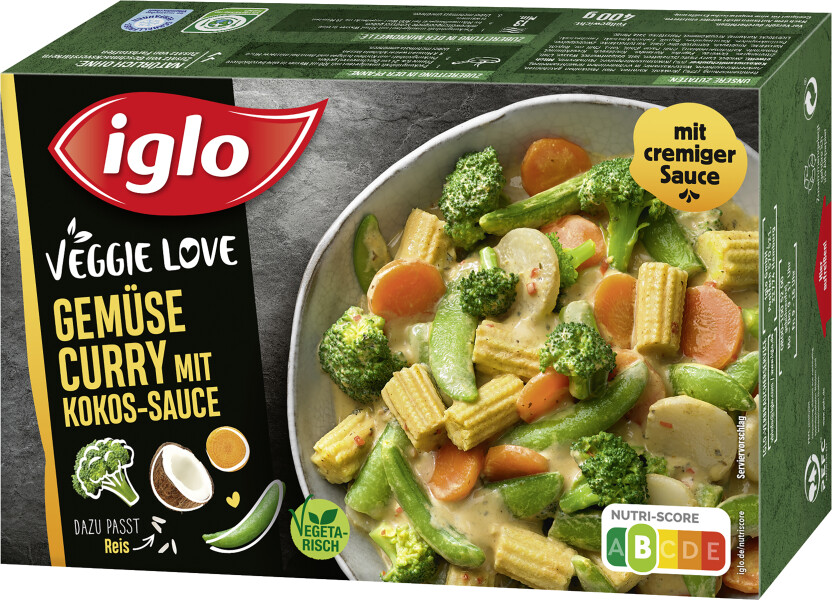 Iglo Veggie Love Gemüse Curry