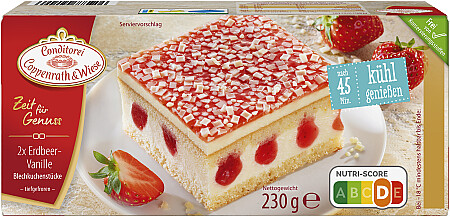 Coppenrath & Wiese Zeit für Genuss Erdbeer Vanille Kuchenstücke