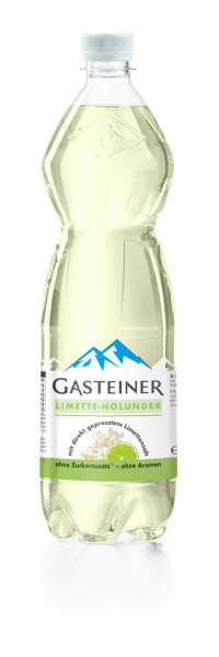 Gasteiner Mineralwasser Limette-Holunder, Einweg