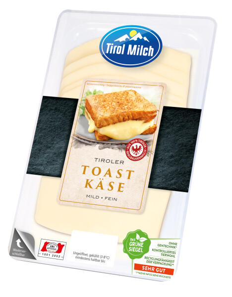 Tirol Milch Toastkäse Scheiben 45%