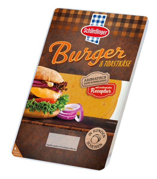 Schärdinger Burgerkäse, aromatisch, in Scheiben 