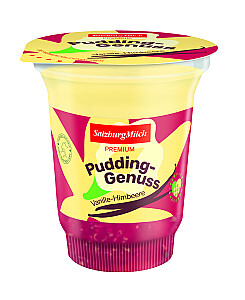SalzburgMilch Pudding Vanille-Himbeere