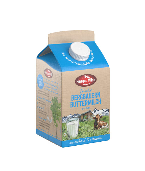 Pinzgau Milch frische Bergbauern Buttermilch 1% Fett