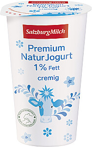 SalzburgMilch Premium Naturjoghurt cremig 1% Fett