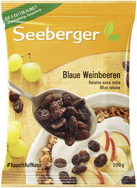Seeberger Blaue Weinbeeren getrocknet