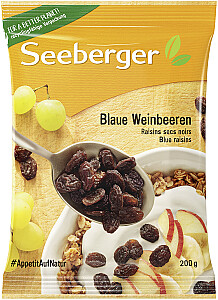 Seeberger Blaue Weinbeeren getrocknet