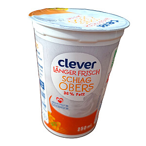 Clever Schlagobers 36% länger frisch